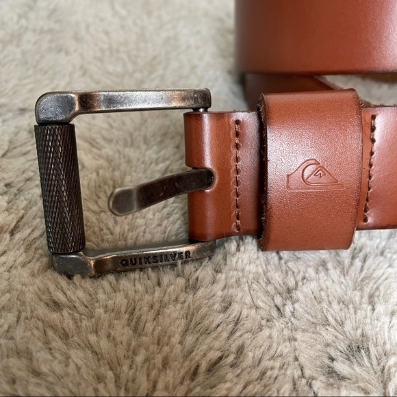 Quicksilver Brown Genuine Leather Belt 38 - Picture 6 of 6